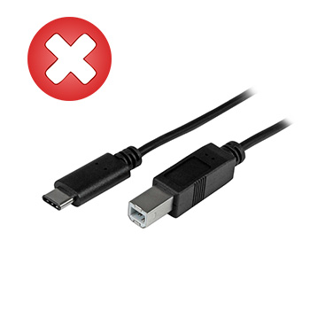 USB-C USB-B cable
